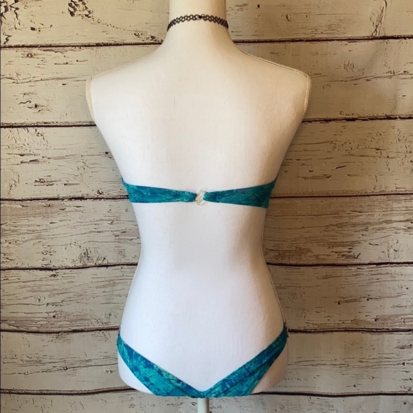 Blue & Teal Swimsuit Cheeky bottom Small - Picture 6 of 14